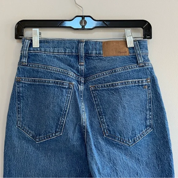Madewell The Petite Perfect Vintage Wide-Leg Crop Jean, Bright Medium Blue, 24P - Picture 6 of 11